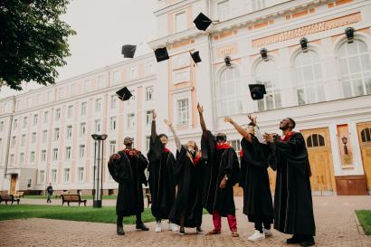 graduates celebrating