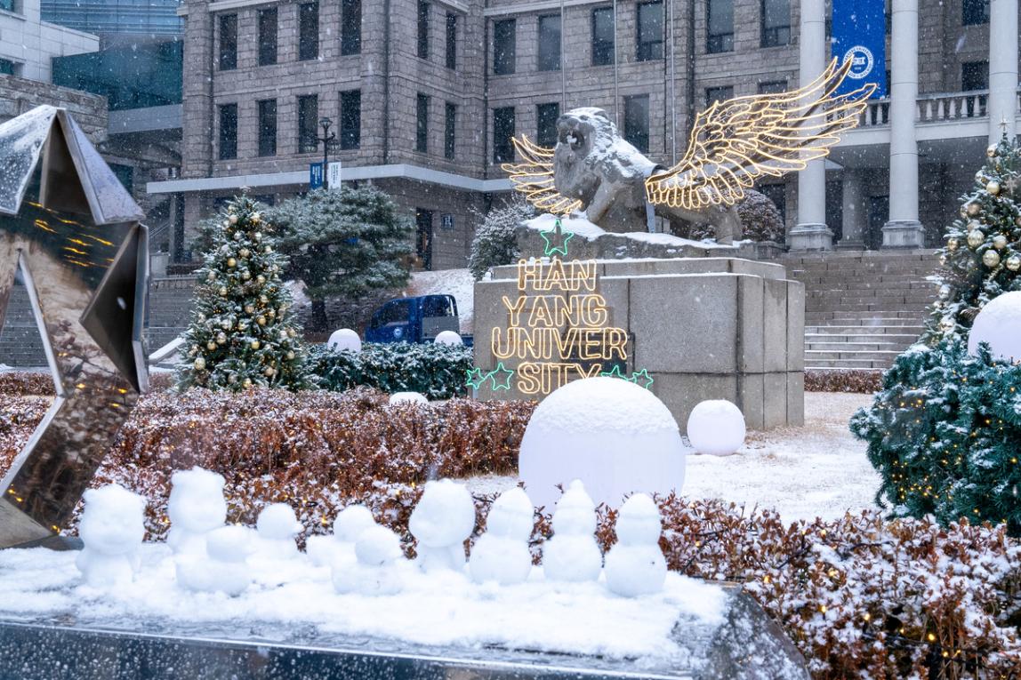 Hanyang University Campus Snow