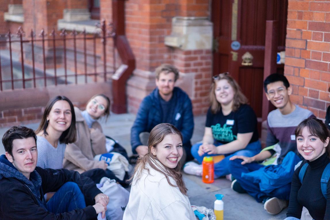 UAL students during treasure hunt