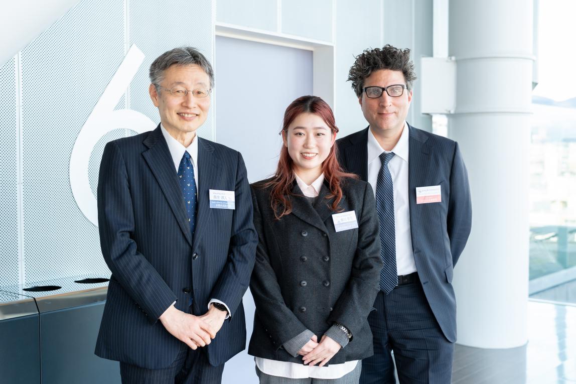 Student from Kyoto University of Foreign Studies and Professor Kurozumi, who gave presentations at the SAF Annual Meeting, Brett