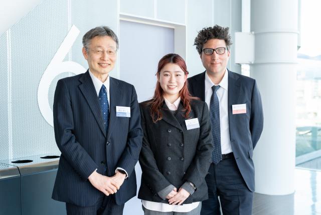 Student from Kyoto University of Foreign Studies and Professor Kurozumi, who gave presentations at the SAF Annual Meeting, Brett