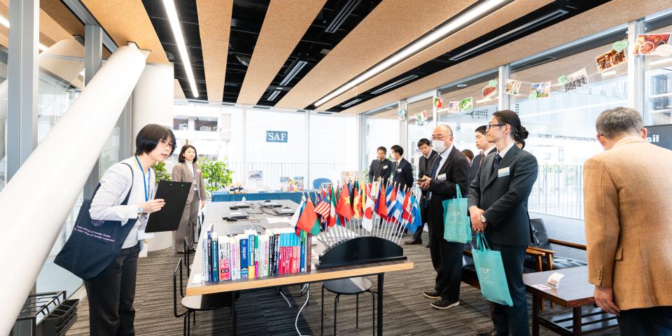 Guiding the SAF office during the KUFS campus tour